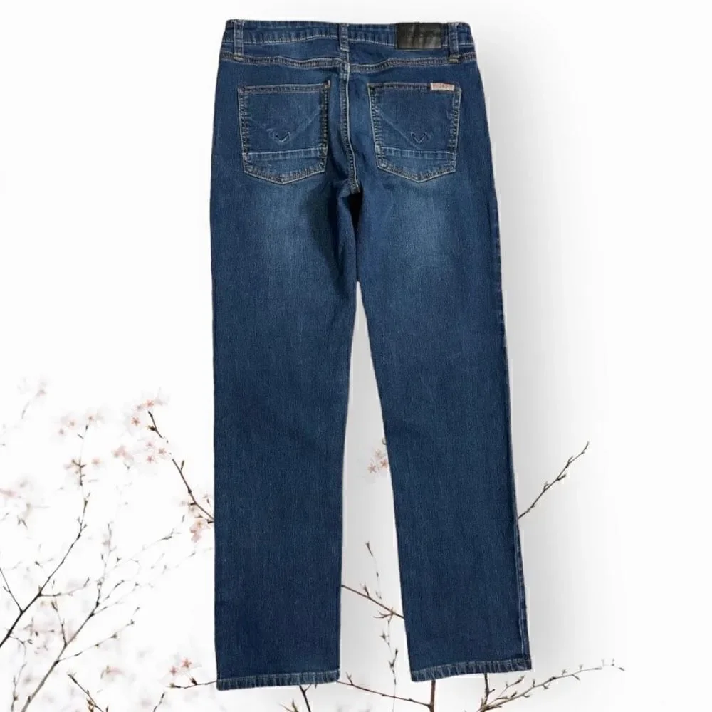 Hudson Mid Rise Straight Leg Ankle Jeans Girls Sz 14